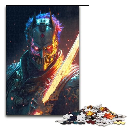 Puzzle für Erwachsene 1000 Teile Teufelsmaske Holzpuzzle Lernspielzeug Familienspiele 75 x 50 cm Puzzle für Erwachsene 1000 Teile Teufelsmaske Holzpuzzle Lernspielzeug Familienspiele 75 x 50 cm von QSYFNBZL