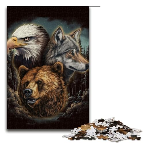 Puzzle für Erwachsene 1000 Teile The Animals of America Spielzeug Denkspiel ganze Familie 75 x 50 cm Puzzle für Erwachsene 1000 Teile The Animals of America Spielzeug Denkspiel ganze Familie 75 x 50 cm von QSYFNBZL