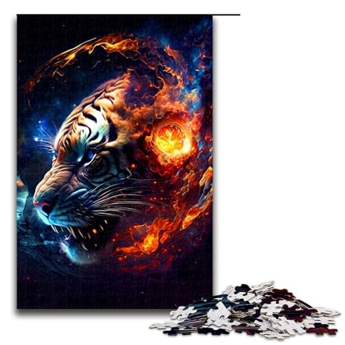 Puzzle für Erwachsene 1000 Teile Tiger Holzpuzzle Lernspielzeug Familienspiele 75 x 50 cm Puzzle für Erwachsene 1000 Teile Tiger Holzpuzzle Lernspielzeug Familienspiele 75 x 50 cm von QSYFNBZL