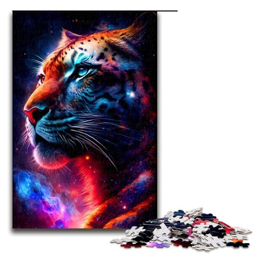 Puzzle für Erwachsene 1000 Teile Tigerspielzeug intellektuelles Spiel ganze Familie 75 x 50 cm von QSYFNBZL