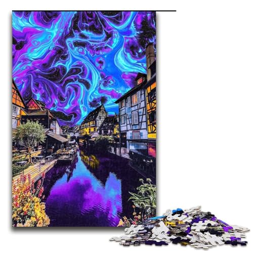 Puzzle für Erwachsene 1000 Teile Traumlandschaft Puzzle Lernspiele für Zuhause DIY Spielzeug tolles Geschenk für Spiele 75 x 50 cm von QSYFNBZL