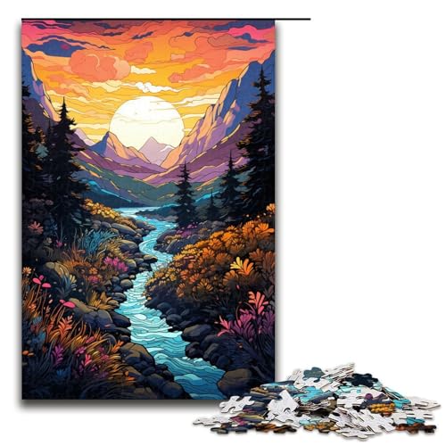 Puzzle für Erwachsene 1000 Teile Trekking durch die Schönheit Puzzle für Erwachsene Holzspiele für die ganze Familie Weihnachts und Geburtstagsgeschenke 75 x 50 cm von QSYFNBZL