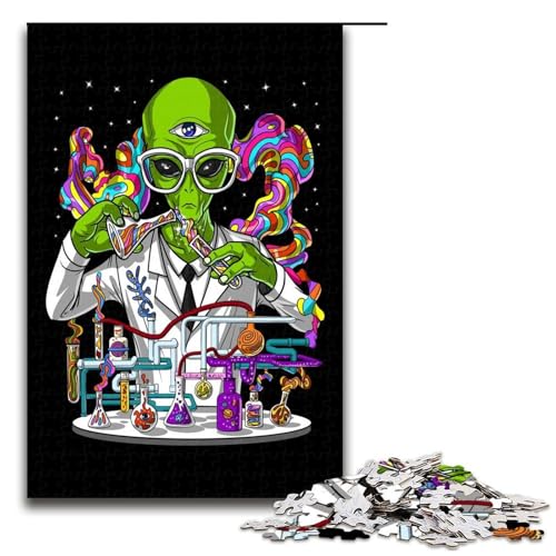 Puzzle für Erwachsene 1000 Teile Trippy Alien Toy Denkspiel ganze Familie 75 x 50 cm Puzzle für Erwachsene 1000 Teile Trippy Alien Toy Denkspiel ganze Familie 75 x 50 cm von QSYFNBZL