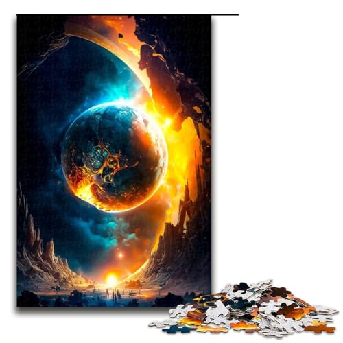Puzzle für Erwachsene 1000 Teile Universum Puzzle Geburtstagsgeschenk für Teenager ab 14 Jahren 75 x 50 cm von QSYFNBZL