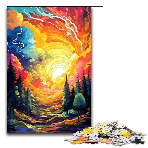 Puzzle für Erwachsene 1000 Teile Wald ist von Spritzern umgeben viele Bunte Puzzles für Erwachsene Holzspiele für die ganze Familie Weihnachts und Geburtstagsgeschenke 75 x 50 cm Puzzle für Erwachsene 1000 Teile Wald ist von Spritzern umgeben viele Bunte Puzzles für Erwachsene Holzspiele für die ganze Familie Weihnachts und Geburtstagsgeschenke 75 x 50 cm von QSYFNBZL