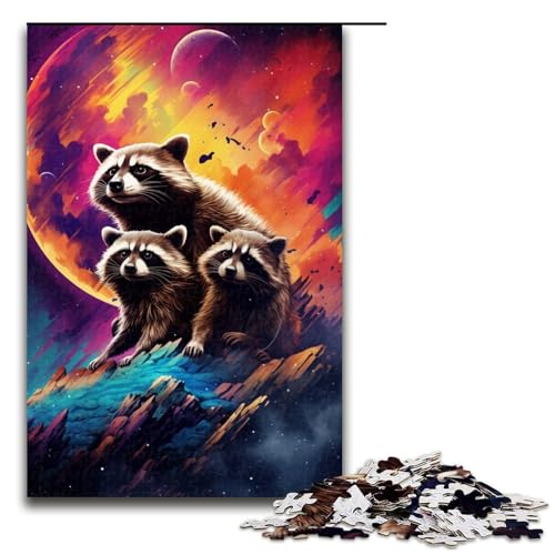 Puzzle für Erwachsene 1000 Teile Waschbären im Krater sind von Spritzern umgeben Heimdekoration Puzzlespielzeug Geschenk für die ganze Familie 75 x 50 cm Puzzle für Erwachsene 1000 Teile Waschbären im Krater sind von Spritzern umgeben Heimdekoration Puzzlespielzeug Geschenk für die ganze Familie 75 x 50 cm von QSYFNBZL