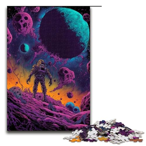 Puzzle für Erwachsene 1000 Teile Weltraum Abenteurer Puzzle für Lernspiele Herausforderungsspielzeug einzigartige Heimdekoration und Geschenke 75 x 50 cm von QSYFNBZL