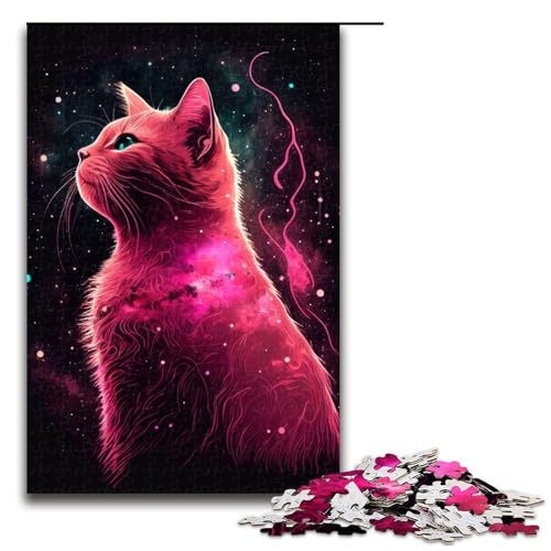 Puzzle für Erwachsene 1000 Teile Weltraumkatze Nebel Geburtstagsgeschenk für Teenager ab 14 Jahren 75 x 50 cm Puzzle für Erwachsene 1000 Teile Weltraumkatze Nebel Geburtstagsgeschenk für Teenager ab 14 Jahren 75 x 50 cm von QSYFNBZL