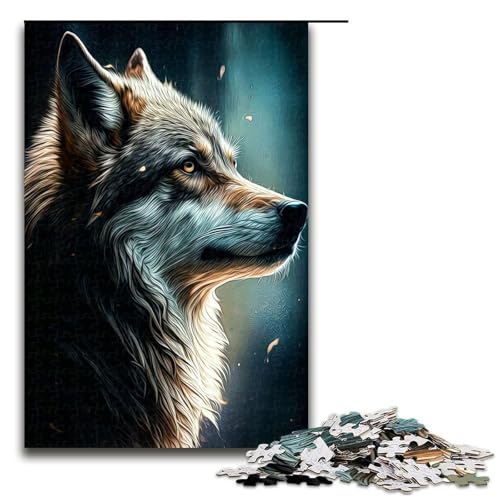 Puzzle für Erwachsene 1000 Teile Wolf Puzzle Spielspielzeug lustig 75 x 50 cm Puzzle für Erwachsene 1000 Teile Wolf Puzzle Spielspielzeug lustig 75 x 50 cm von QSYFNBZL