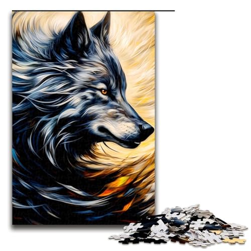 Puzzle für Erwachsene 1000 Teile Wolf Puzzle Spielspielzeug lustig 75 x 50 cm Puzzle für Erwachsene 1000 Teile Wolf Puzzle Spielspielzeug lustig 75 x 50 cm von QSYFNBZL