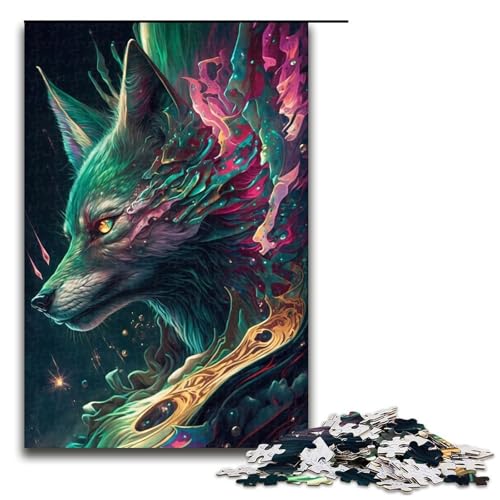 Puzzle für Erwachsene 1000 Teile Wolf traumhaftes Puzzle für Erwachsene Holzspiele für die ganze Familie Weihnachts und Geburtstagsgeschenke 75 x 50 cm Puzzle für Erwachsene 1000 Teile Wolf traumhaftes Puzzle für Erwachsene Holzspiele für die ganze Familie Weihnachts und Geburtstagsgeschenke 75 x 50 cm von QSYFNBZL