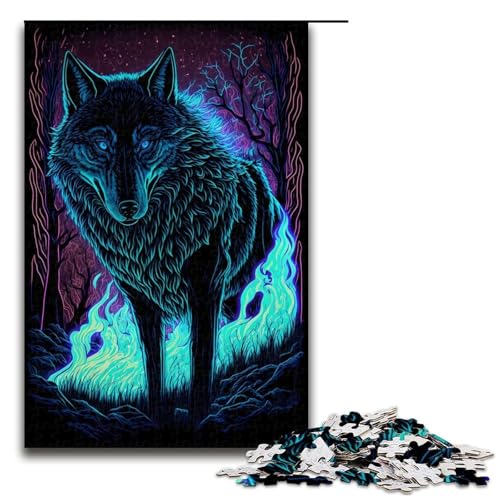 Puzzle für Erwachsene 1000 Teile Wolfsgeist Puzzle Spielspielzeug lustig 75 x 50 cm Puzzle für Erwachsene 1000 Teile Wolfsgeist Puzzle Spielspielzeug lustig 75 x 50 cm von QSYFNBZL