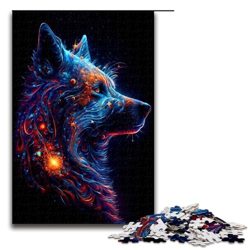 Puzzle für Erwachsene 1000 Teile Wolfspuzzle Spiele Spielzeug Geschenk geeignet für die Schreibtischdekoration 75 x 50 cm Puzzle für Erwachsene 1000 Teile Wolfspuzzle Spiele Spielzeug Geschenk geeignet für die Schreibtischdekoration 75 x 50 cm von QSYFNBZL