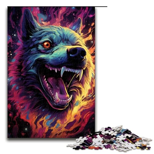Puzzle für Erwachsene 1000 Teile Zukunft farbenfrohes psychedelisches Hunde Puzzle für Erwachsene Holzspiele für die ganze Familie Weihnachts und Geburtstagsgeschenke 75 x 50 cm Puzzle für Erwachsene 1000 Teile Zukunft farbenfrohes psychedelisches Hunde Puzzle für Erwachsene Holzspiele für die ganze Familie Weihnachts und Geburtstagsgeschenke 75 x 50 cm von QSYFNBZL