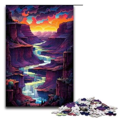 Puzzle für Erwachsene 1000 Teile amerikanischer Grand Canyon Puzzle Lernspiele für Zuhause DIY Spielzeug tolles Geschenk für Spiele 75 x 50 cm Puzzle für Erwachsene 1000 Teile amerikanischer Grand Canyon Puzzle Lernspiele für Zuhause DIY Spielzeug tolles Geschenk für Spiele 75 x 50 cm von QSYFNBZL