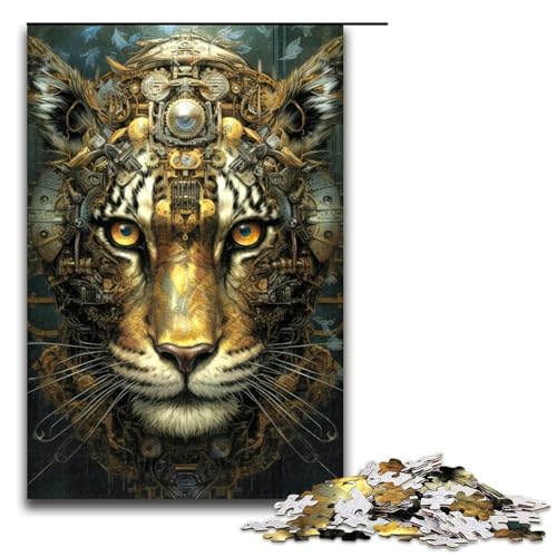 Puzzle für Erwachsene 1000 Teile biomechanischer Tiger Holzpuzzle Lernspielzeug Familienspiele 75 x 50 cm Puzzle für Erwachsene 1000 Teile biomechanischer Tiger Holzpuzzle Lernspielzeug Familienspiele 75 x 50 cm von QSYFNBZL