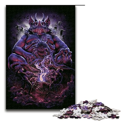 Puzzle für Erwachsene 1000 Teile böses Monster Puzzle Spielspielzeug lustig 75 x 50 cm Puzzle für Erwachsene 1000 Teile böses Monster Puzzle Spielspielzeug lustig 75 x 50 cm von QSYFNBZL