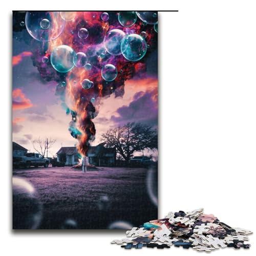 Puzzle für Erwachsene 1000 Teile brennendes Feuer Puzzle für Lernspiele Herausforderungsspielzeug einzigartige Heimdekoration und Geschenke 75 x 50 cm von QSYFNBZL