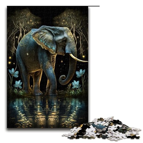 Puzzle für Erwachsene 1000 Teile bunter Elefantenwald Geburtstagsgeschenk für Teenager ab 14 Jahren 75 x 50 cm Puzzle für Erwachsene 1000 Teile bunter Elefantenwald Geburtstagsgeschenk für Teenager ab 14 Jahren 75 x 50 cm von QSYFNBZL