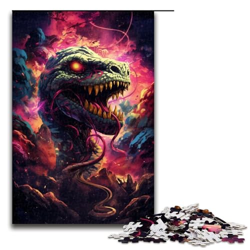 Puzzle für Erwachsene 1000 Teile buntes Giftschlangenspielzeug intellektuelles Spiel ganze Familie 75 x 50 cm Puzzle für Erwachsene 1000 Teile buntes Giftschlangenspielzeug intellektuelles Spiel ganze Familie 75 x 50 cm von QSYFNBZL