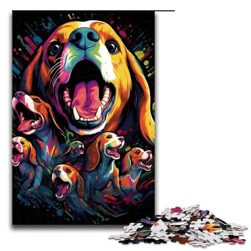 Puzzle für Erwachsene 1000 Teile buntes Hundepuzzle für Erwachsene Holzspiele für die ganze Familie Weihnachts und Geburtstagsgeschenke 75 x 50 cm Puzzle für Erwachsene 1000 Teile buntes Hundepuzzle für Erwachsene Holzspiele für die ganze Familie Weihnachts und Geburtstagsgeschenke 75 x 50 cm von QSYFNBZL