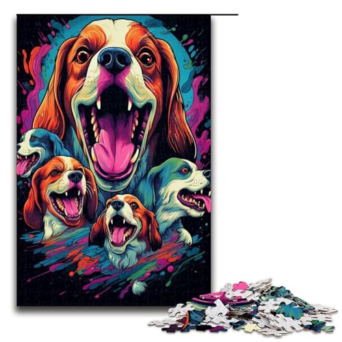 Puzzle für Erwachsene 1000 Teile buntes Hundepuzzle für Erwachsene Holzspiele für die ganze Familie Weihnachts und Geburtstagsgeschenke 75 x 50 cm Puzzle für Erwachsene 1000 Teile buntes Hundepuzzle für Erwachsene Holzspiele für die ganze Familie Weihnachts und Geburtstagsgeschenke 75 x 50 cm von QSYFNBZL