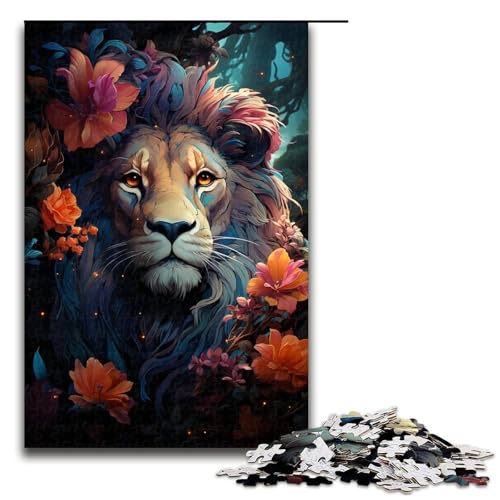 Puzzle für Erwachsene 1000 Teile buntes Löwenspielzeug intellektuelles Spiel ganze Familie 75 x 50 cm Puzzle für Erwachsene 1000 Teile buntes Löwenspielzeug intellektuelles Spiel ganze Familie 75 x 50 cm von QSYFNBZL