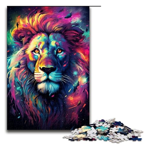 Puzzle für Erwachsene 1000 Teile buntes Löwenspielzeug intellektuelles Spiel ganze Familie 75 x 50 cm Puzzle für Erwachsene 1000 Teile buntes Löwenspielzeug intellektuelles Spiel ganze Familie 75 x 50 cm von QSYFNBZL