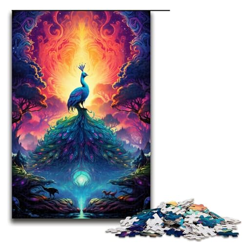 Puzzle für Erwachsene 1000 Teile buntes Pfauen Puzzle Lernspiele für Zuhause DIY Spielzeug tolles Geschenk für Spiele 75 x 50 cm Puzzle für Erwachsene 1000 Teile buntes Pfauen Puzzle Lernspiele für Zuhause DIY Spielzeug tolles Geschenk für Spiele 75 x 50 cm von QSYFNBZL