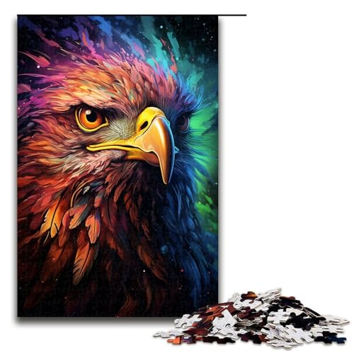Puzzle für Erwachsene 1000 Teile buntes psychedelisches Galaxie Adler Puzzle für Erwachsene Holzspiele für die ganze Familie Weihnachts und Geburtstagsgeschenke 75 x 50 cm Puzzle für Erwachsene 1000 Teile buntes psychedelisches Galaxie Adler Puzzle für Erwachsene Holzspiele für die ganze Familie Weihnachts und Geburtstagsgeschenke 75 x 50 cm von QSYFNBZL