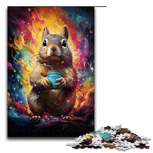 Puzzle für Erwachsene 1000 Teile buntes psychedelisches Galaxie Eichhörnchen Puzzle für Erwachsene Holzspiele für die ganze Familie Weihnachts und Geburtstagsgeschenke 75 x 50 cm Puzzle für Erwachsene 1000 Teile buntes psychedelisches Galaxie Eichhörnchen Puzzle für Erwachsene Holzspiele für die ganze Familie Weihnachts und Geburtstagsgeschenke 75 x 50 cm von QSYFNBZL