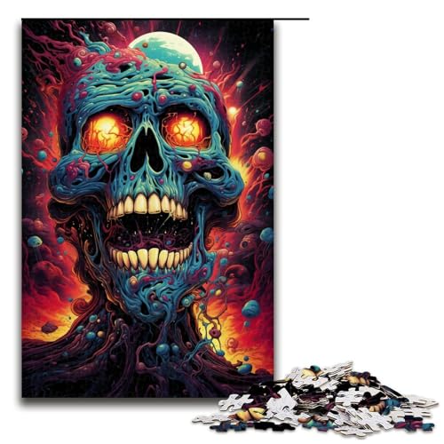 Puzzle für Erwachsene 1000 Teile buntes psychedelisches Galaxie Monster Holzpuzzle Lernspielzeug Familienspiele 75 x 50 cm Puzzle für Erwachsene 1000 Teile buntes psychedelisches Galaxie Monster Holzpuzzle Lernspielzeug Familienspiele 75 x 50 cm von QSYFNBZL