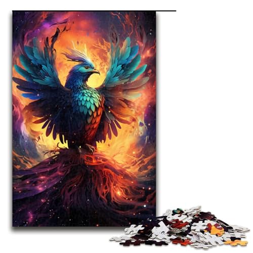Puzzle für Erwachsene 1000 Teile buntes psychedelisches Galaxie Phönix Puzzle für Erwachsene Holz Familienspiele Weihnachts und Geburtstagsgeschenke 75 x 50 cm Puzzle für Erwachsene 1000 Teile buntes psychedelisches Galaxie Phönix Puzzle für Erwachsene Holz Familienspiele Weihnachts und Geburtstagsgeschenke 75 x 50 cm von QSYFNBZL