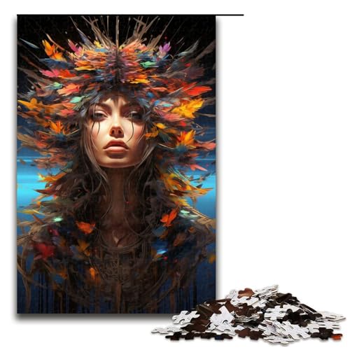 Puzzle für Erwachsene 1000 Teile buntes psychedelisches Gemälde Göttinnen Puzzle für Erwachsene Holzspiele für die ganze Familie Weihnachts und Geburtstagsgeschenke 75 x 50 cm Puzzle für Erwachsene 1000 Teile buntes psychedelisches Gemälde Göttinnen Puzzle für Erwachsene Holzspiele für die ganze Familie Weihnachts und Geburtstagsgeschenke 75 x 50 cm von QSYFNBZL