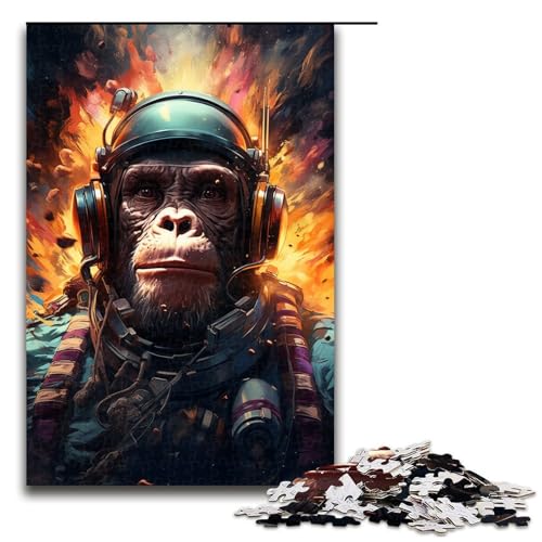 Puzzle für Erwachsene 1000 Teile buntes psychedelisches Orang Utan Puzzle für Erwachsene Holzspiele für die ganze Familie Weihnachts und Geburtstagsgeschenke 75 x 50 cm Puzzle für Erwachsene 1000 Teile buntes psychedelisches Orang Utan Puzzle für Erwachsene Holzspiele für die ganze Familie Weihnachts und Geburtstagsgeschenke 75 x 50 cm von QSYFNBZL