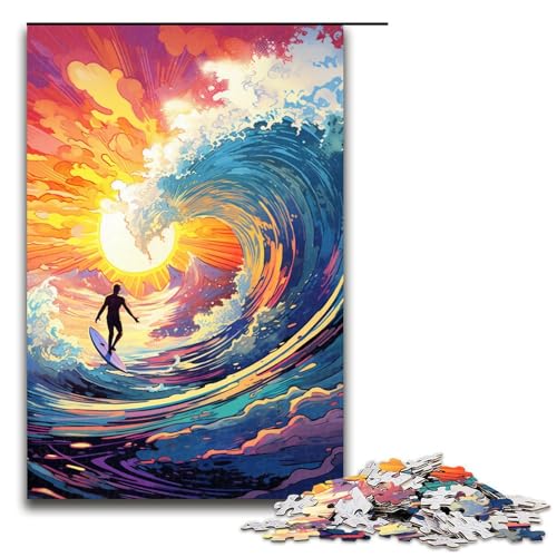 Puzzle für Erwachsene 1000 Teile buntes psychedelisches Ozean Puzzle für Erwachsene Holzspiele für die ganze Familie Weihnachts und Geburtstagsgeschenke 75 x 50 cm Puzzle für Erwachsene 1000 Teile buntes psychedelisches Ozean Puzzle für Erwachsene Holzspiele für die ganze Familie Weihnachts und Geburtstagsgeschenke 75 x 50 cm von QSYFNBZL