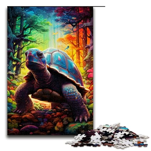 Puzzle für Erwachsene 1000 Teile buntes psychedelisches Schildkröten Puzzle für Erwachsene Holzspiele für die ganze Familie Weihnachts und Geburtstagsgeschenke 75 x 50 cm Puzzle für Erwachsene 1000 Teile buntes psychedelisches Schildkröten Puzzle für Erwachsene Holzspiele für die ganze Familie Weihnachts und Geburtstagsgeschenke 75 x 50 cm von QSYFNBZL