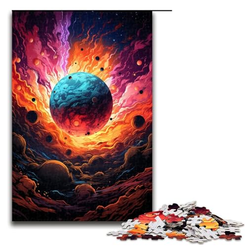 Puzzle für Erwachsene 1000 Teile buntes psychedelisches Weltraumbälle Puzzle für Erwachsene Holzspiele für die ganze Familie Weihnachts und Geburtstagsgeschenke 75 x 50 cm Puzzle für Erwachsene 1000 Teile buntes psychedelisches Weltraumbälle Puzzle für Erwachsene Holzspiele für die ganze Familie Weihnachts und Geburtstagsgeschenke 75 x 50 cm von QSYFNBZL
