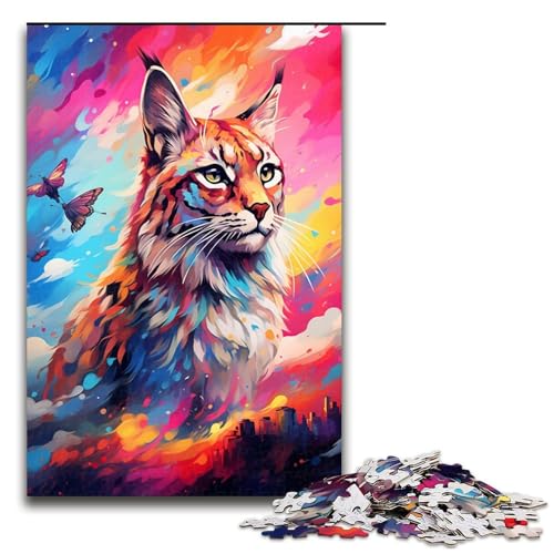 Puzzle für Erwachsene 1000 Teile buntes und hübsches Katzen Puzzle für Lernspiele Herausforderungsspielzeug einzigartige Heimdekoration und Geschenke 75 x 50 cm Puzzle für Erwachsene 1000 Teile buntes und hübsches Katzen Puzzle für Lernspiele Herausforderungsspielzeug einzigartige Heimdekoration und Geschenke 75 x 50 cm von QSYFNBZL