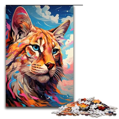 Puzzle für Erwachsene 1000 Teile buntes und hübsches Katzen Puzzle für Lernspiele Herausforderungsspielzeug einzigartige Heimdekoration und Geschenke 75 x 50 cm Puzzle für Erwachsene 1000 Teile buntes und hübsches Katzen Puzzle für Lernspiele Herausforderungsspielzeug einzigartige Heimdekoration und Geschenke 75 x 50 cm von QSYFNBZL