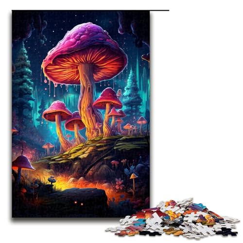 Puzzle für Erwachsene 1000 Teile exotische Bunte Pilze Puzzle für Lernspiele Herausforderungsspielzeug einzigartige Heimdekoration und Geschenke 75 x 50 cm Puzzle für Erwachsene 1000 Teile exotische Bunte Pilze Puzzle für Lernspiele Herausforderungsspielzeug einzigartige Heimdekoration und Geschenke 75 x 50 cm von QSYFNBZL