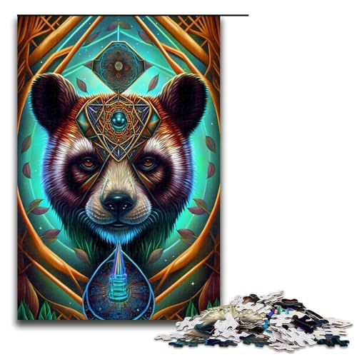 Puzzle für Erwachsene 1000 Teile fantasievolles Panda Puzzle Lernspiele für Zuhause DIY Spielzeug tolles Geschenk für Spiele 75 x 50 cm von QSYFNBZL
