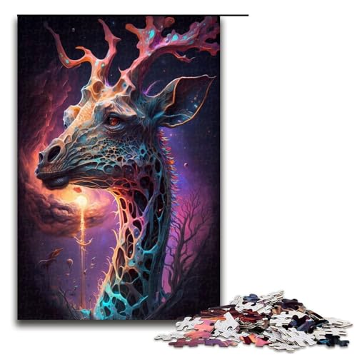 Puzzle für Erwachsene 1000 Teile fantastisches Giraffen Puzzle für Lernspiele Herausforderungsspielzeug einzigartige Heimdekoration und Geschenke 75 x 50 cm Puzzle für Erwachsene 1000 Teile fantastisches Giraffen Puzzle für Lernspiele Herausforderungsspielzeug einzigartige Heimdekoration und Geschenke 75 x 50 cm von QSYFNBZL