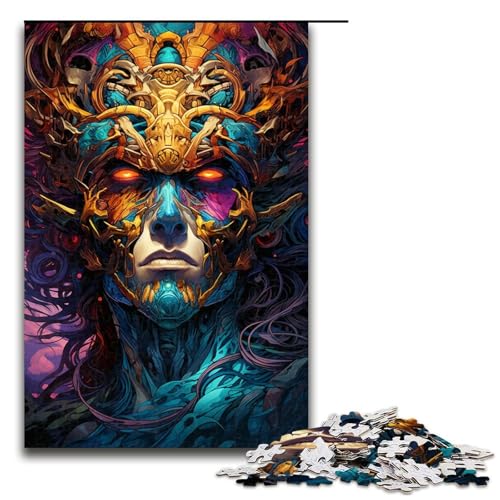 Puzzle für Erwachsene 1000 Teile farbenfroh psychedelisch zur Stärkung von Kriegern Holzpuzzle Lernspielzeug Familienspiele 75 x 50 cm Puzzle für Erwachsene 1000 Teile farbenfroh psychedelisch zur Stärkung von Kriegern Holzpuzzle Lernspielzeug Familienspiele 75 x 50 cm von QSYFNBZL