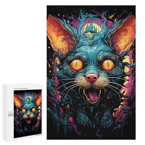 Puzzle für Erwachsene 1000 Teile farbenfrohe Psychedelia der Mäuse Kunstwerk Geburtstagsgeschenk Wandkunst 75 x 50 cm Puzzle für Erwachsene 1000 Teile farbenfrohe Psychedelia der Mäuse Kunstwerk Geburtstagsgeschenk Wandkunst 75 x 50 cm von QSYFNBZL