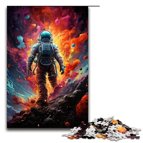 Puzzle für Erwachsene 1000 Teile farbenfrohe Psychedelia für Weltraum Astronauten Puzzle Spiele Spielzeug Geschenk geeignet als Schreibtisch Dekoration 75 x 50 cm Puzzle für Erwachsene 1000 Teile farbenfrohe Psychedelia für Weltraum Astronauten Puzzle Spiele Spielzeug Geschenk geeignet als Schreibtisch Dekoration 75 x 50 cm von QSYFNBZL