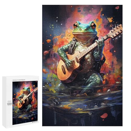 Puzzle für Erwachsene 1000 Teile farbenfrohe Psychedelia gespielt von Fröschen Spielzeug intellektuelles Spiel ganze Familie 75 x 50 cm Puzzle für Erwachsene 1000 Teile farbenfrohe Psychedelia gespielt von Fröschen Spielzeug intellektuelles Spiel ganze Familie 75 x 50 cm von QSYFNBZL