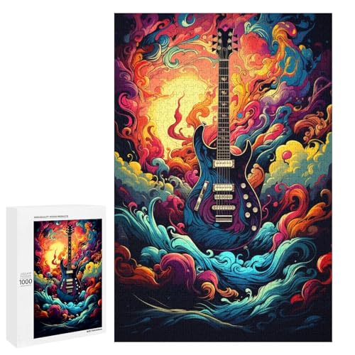 Puzzle für Erwachsene 1000 Teile farbenfrohe Psychedelia of Guitar Soul Geburtstagsgeschenk für Teenager ab 14 Jahren 75 x 50 cm Puzzle für Erwachsene 1000 Teile farbenfrohe Psychedelia of Guitar Soul Geburtstagsgeschenk für Teenager ab 14 Jahren 75 x 50 cm von QSYFNBZL