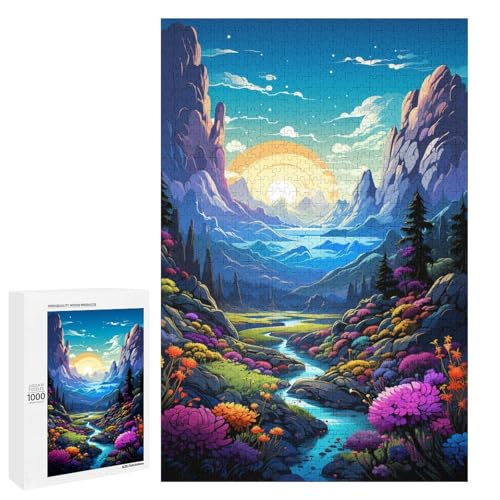 Puzzle für Erwachsene 1000 Teile farbenfrohe psychedelische Fantasielandschaft Lernspiele für Zuhause DIY Spielzeug tolles Geschenk für Spiele 75 x 50 cm Puzzle für Erwachsene 1000 Teile farbenfrohe psychedelische Fantasielandschaft Lernspiele für Zuhause DIY Spielzeug tolles Geschenk für Spiele 75 x 50 cm von QSYFNBZL