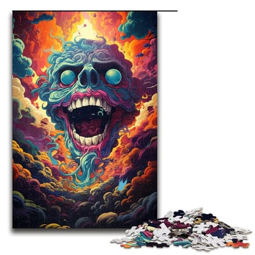 Puzzle für Erwachsene 1000 Teile farbenfrohe psychedelische Monster Puzzles Spiele Spielzeug Geschenk geeignet als Schreibtischdekoration 75 x 50 cm Puzzle für Erwachsene 1000 Teile farbenfrohe psychedelische Monster Puzzles Spiele Spielzeug Geschenk geeignet als Schreibtischdekoration 75 x 50 cm von QSYFNBZL